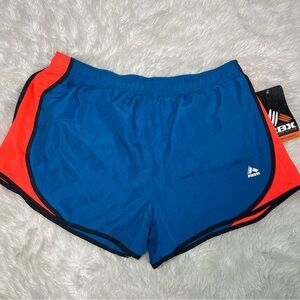 RBX Active Running Shorts Women Large Blue Orange Athletic Workout Shorts NWT